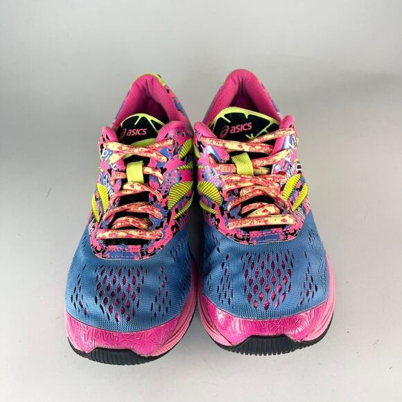 Asics Gel-Noosa Tri 10 Running Sneakers Shoes Neon Pink Blue Green Women 6 - Picture 3 of 14